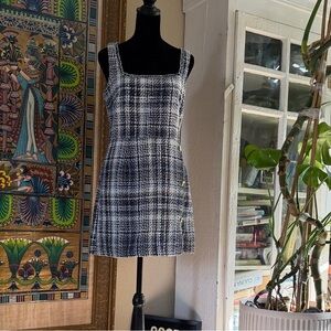 Francesca’s Black and White Tweed Dress